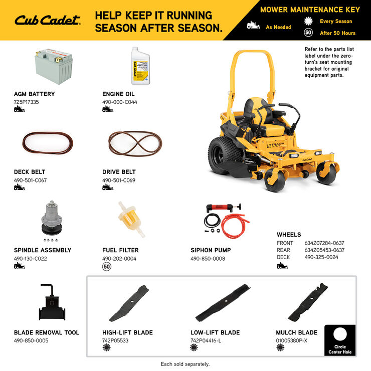 Cub cadet 54 online inch mower